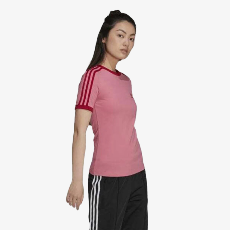 Adidas 3 Stripe Adicolor Classics T-shirt Pink