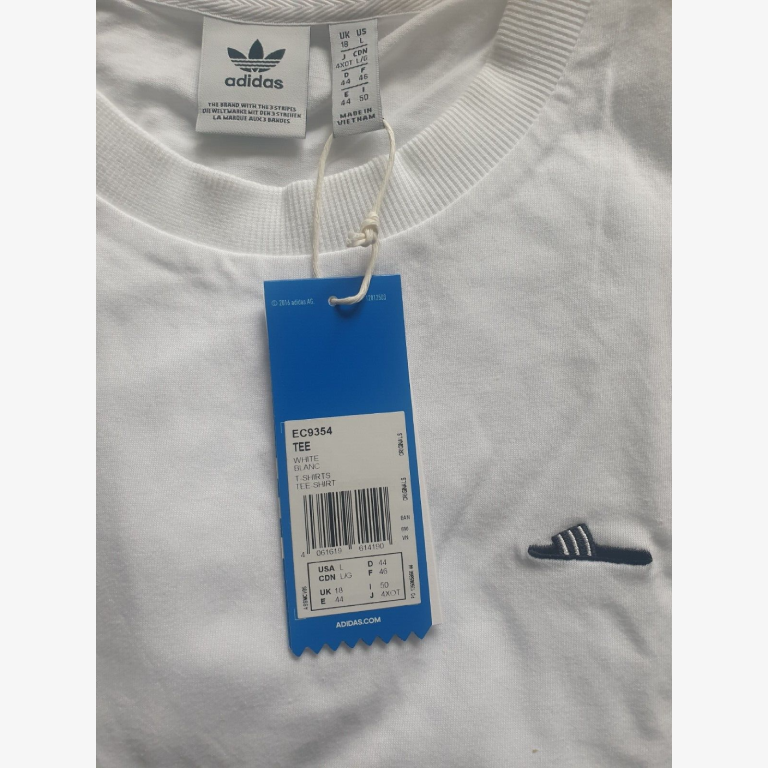 Adidas Originals Women's Adilette T-shirt White